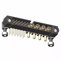 Harwin M80-5L11205M7-00-000-04-333 ພາວເລີ້ມໃຫ້ກັບບອດ Datamate Mix-Tek 12+4 Pos. Male Signal+Power Horiz Throughboard Conn. Jackscrews