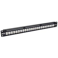 Tripp Lite N254-024-6A ແຜ່ນຕິດຕໍ່ Patch Panels CAT6A 24PORT 1U FEED THRU PNL