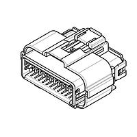 AMP Connectors - TE Connectivity 638849-7 ກອງປະກອບປລັກ PLUG ASSEMBLY, 24POSN KEY CODE