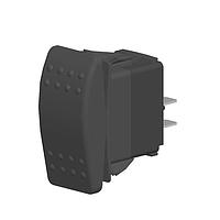 Carling Technologies V2D1S00B-AZC00-000 ສະຫນັບສະຫນູນ Rocker 1-ຂາ, (ON) - ບໍ່ມີ - OFF, 20A 12VDC ບໍ່ໄດ້ຮັບການປະເມີນ HP, ບໍ່ມີແສງ, ສະຫນັບສະຫນູນ Contura II Rocker ສີດຳ ບໍ່ມີເລນ ແລະ .250 Tab (Q.C.), ຖານ 8 ແທີມເນິວ