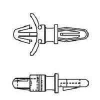 Eagle Plastic Devices 561-MLLP187 ການສະໜອງ PCB, Arrowhead MLLP 187 .187"