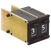 APEM PICOD301ALULS2 ສະຫນັບສະຫນູນ Thumbwheel Sub-Mini Pushwheel 16 Pos, Long R/A,Blk