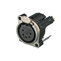 NEUTRIK NC5FBV-SW ຮອບຮອງ 5P F RECEPT B-SW SER PCBV PN 1 GRD SEP N