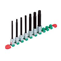 KTC TBT4L07TH ຊຸດເຕົ້າສຽບບິດບິດ Torx ແບບ T-proof tamper-proof (1/2", 7pcs)