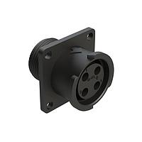 Amphenol SINE Systems FLS012N4S03 ຕົວເຊື່ອມ 4 POS SQUARE FLANGE RECEPT