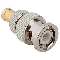 Amphenol RF 242187 ຕົວແປ RF - ລະຫວ່າງຊຸດ BNC PLUG ໄປ SMB PLUG ADAPTER