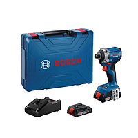 BOSCH GDR 18V-215 ເຄື່ອງຂັບໄຟຟ້າໄຮ້ສາຍ (2 batteries, 1 charger)