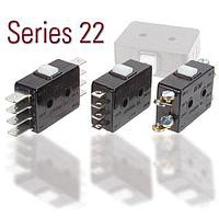 ITW Switches 22-204 ສະຫນັກກະທົບລົງຂະໜາດນ້ອຍ SNAP ACTION SWITCH MINI 10A DBL POLE