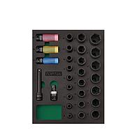 TOPTUL GVB2906 1/2" DR. ຊຸດເຕົ້າຮັບຜົນກະທົບ (29 pcs)