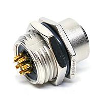 Amphenol LTW M12A-08PFFS-SH8002 ຕົວເຊື່ອມມິດຕຣິກຮູບວົງມົນ M12 Circular Metric Connector, A Code, ເຫລັກ, 2A, 08 ໝຸ່ມຂາຍ, ຕົວເຊື່ອມຜູ້ຍິງ, ຕົວຕິດຕໍ່ຜູ້ຍິງ, ຮູບຫົວຫົວຫົວ, M16*1.5, ການດັບສະບັບສະບັບ, ການບວກຕິດ, Receptacle, ການຢືນຢັນດ້ານຫຼັງ, ຄວາມຫນາຂອງແຜ່ນ 4.5, IP68 / IP69K
