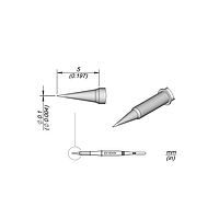 JBC C115101 ເຄັດລັບ Soldering (Conical Cartridge Ø 0.1)