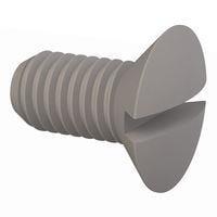 Essentra Components 50M050080L010 ສະກຣູຫຼັກມີຮູບແບບຊ່ອງສະເລັດ 90 Slotted CSK Screw, M5 X .8 Thread, 10mm Lg