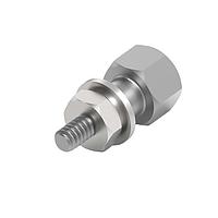 AMP Connectors - TE Connectivity 5552633-4 D-Sub Tools & Hardware ຊຸດຕິດຕັ້ງຫຼັງມາດຕະຖານແບບມີມຸມຂວາ