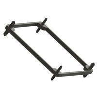 Essentra Components FMPT-92 ອຸປະກອນຕິດຕັ້ງ ຂາຍພັກພັນພັນ, ສີດຳ, 92MM