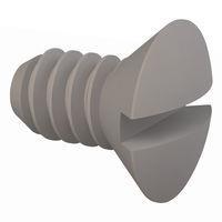 Essentra Components 330632A025 ສະກຣູຫຼັກຊອງມີລູກຮັບ 82 Slotted CSK Screw, #6-32 Thread, 1/4 Lg