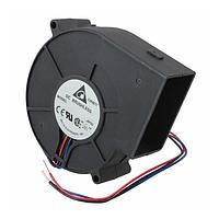 Delta Electronics, Inc. BFB0712M-AF00 ພູມລົມ Blower, 75.7x75.7x25mm, 12VDC, Ball, 3-Lead Wires, Lock Rotor Sensor, Tachometer