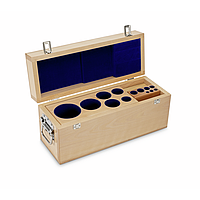 KERN 313-090-100 ກະຕ່າໄມ້ສໍາລັບຊຸດນ້ຳໜັກ (ຮູບຊີວລິນແດງ/ກະທົບ, 1 mg - 10 kg)