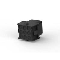 AMP Connectors - TE Connectivity 1-480707-9 ຮູງຮັບ Receptacle CAP HOUSE 9 POS ສີດຳ UL94V-2