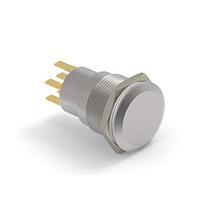 Alcoswitch - TE Connectivity 7-2213767-2 ປຸ່ມກົດສະຫນອງ Pushbutton Switches AV19 DPL 0.4VA ສົ່ງຜົນ MOVE RING LED ເຫຼືອງ 24V