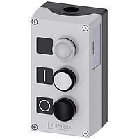 SIEMENS 3SU18030AC002AB1 ປຸ່ມກົດ ENC PLASTIC,2-PUSHBUTTON,WHT,BLK, PL-CLR