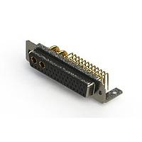 EDAC 630-43W2240-4T4 ຕູ້ຕິດຕໍ່ D-Sub ປະສົມມຸມຂວາ ຕູ້ຕິດຕໍ່ພະລັງງານ Combo D-Sub