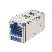 Panduit CJSK6X88TGBU ຕູ້ເຊື່ອມຕໍ່ແບບມົດູລາ / ຕູ້ເຊື່ອມຕໍ່ Ethernet Mini-Com Keyed Mod Cat 6A Shielded
