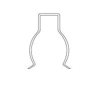 Littelfuse USX2822 ກຣອງທ່ອງ PIPE CLIP COPPER PLATED STEEL AFFIX D0.