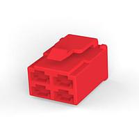 AMP Connectors - TE Connectivity 172134-9 Housing 250 SERES PLUG HSG 4P ແດງ