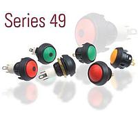 ITW Switches 49-9111 ປຸ່ມກົດສະຫນອງ MINI SEAL ESD RESIST SNAP-RND BLK/NO LED