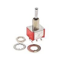 E-Switch 100DP6T1B1M1QEH ສະຫນັບສະຫນູນ Toggle DPDT ON-ON-ON SLDR