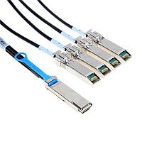 Amphenol Cables on Demand SF-QSFP4SFPPS-005 Patch Cord QSFP-4 SFP+ 26AWG 5M