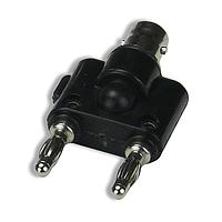 Cal Test Electronics CT2939 ຕົວແປ RF - ລະຫວ່າງຊຸດ BNC(f) Adapter 4mm BPlugs, ສີດຳ