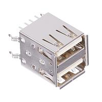 Kycon KUSBVX-AS2N-W-1 ຕົວເຊື່ອມ USB ປະເພດ A DUAL VERT MT USB A SOCKET WHT GLD FLASH