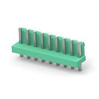 AMP Connectors - TE Connectivity 6-1123723-9 ຮອງສົດແລະຮອງສາຍສົດ 3.96 EP HDR ASSY 9P(ສີຂຽວ)
