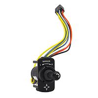 Carling Technologies LMR-01-2 ສະຫນັບສະຫນູນ Switch Hardware 2-pole, 1A/.5A 14VDC/28VDC, ບໍ່ມີແສງ, ການຄວບຄຸມການຫຼັງກັບກັນ Mirror Rotate Control ມີ 2 ຕຳແໜ່ງ, ຈອຍສຕິກ 4-ແກນ 4-axis Joy Stick, ສາຍສົ່ງ Wire Leads, ຂໍ້ຕໍ່ Delphi-Packard Connector, ຂາວັງ Snap-In bracket