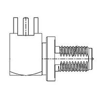 Amphenol RF 132203-18RP ຕູ້ເຊື່ອມ PCB SMA Connector, IP67