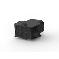 AMP Connectors - TE Connectivity 794536-1 ປຸ່ມກອງປະກອບ 06P UMNL CAP HSG 150C BLK