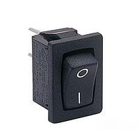 Bulgin H8601VBWWCL190B ສະລິດຄອນລົດເລັກ SPST Mini Rocker Switch w/legend