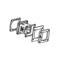 Amphenol Air LB France SIM2B25A101 ຮາດແວຣ SHORT FLANGED RECEPTACLE ມີ POLARIZING A