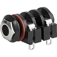 Schurter 4833.2200 ປະກອບໂທລະສັບ ປຸ່ມສຽງ AUDIO SOCKET 6.3MM 2P PCB