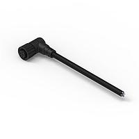 Wurth Elektronik 643641120305 Sensor Cables / Actuator Cables WRCIRC M12 Screw Coding A Cable Assembly with 2 m PVC cable Angled with Plastic Coupling Nut Female connector, polarity 5