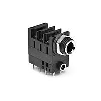 Amphenol Audio ACJM-MHD985 ຕ່າງຫລັກໂທລະສັບ 1/4" Dualjack PIGYBAC HOR CHASSIS CONN