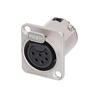 Amphenol Audio AC6AFDZV ຕົວເຊື່ອມ XLR 6A POLE FEMALE D FLNG VERT PCB NIC