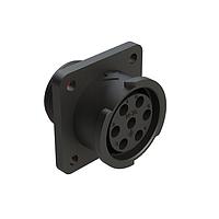 Amphenol SINE Systems FLS014N7S03-PM ຕົວເຊື່ອມ 7 POS SQUARE FLANGE RECEPT