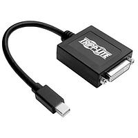 Tripp Lite P137-06N-DVIB ສາຍຕໍ່ອະເດັດເຕີ 6IN MINI DP/DVI ADAPTER, ສີດຳ