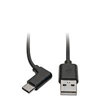 Tripp Lite U038-003-CRA ສາຍ USB / ສາຍ IEEE 1394 3FT USB2.0 C/A RT ANGLE CABLE