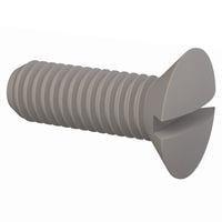 Essentra Components 50M050080L015 ສະກຣູຫຼັກສະກັດມີລູກປະຕິບັດ 90 Slotted CSK Screw, M5 X .8 Thread, 15mm Lg