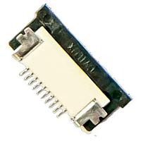 Riverdi ZIF0510UH ຕູ່ມ FFC & FPC ZIF 0.5mm pitch, 10 pin, Upside contact