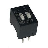 CTS Electronic Components 208-2S ສະຫນາມສະຫນອງ DIP 2 ສ່ວນສະຫນອງ SPST