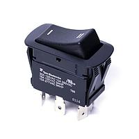 AMP Connectors - TE Connectivity PRCDD1-20F-BB0EW ສະຫນັບສະຫນູນ Rocker Switches DP ON-NON-ON PNL PWR ROCKER SWITCH
